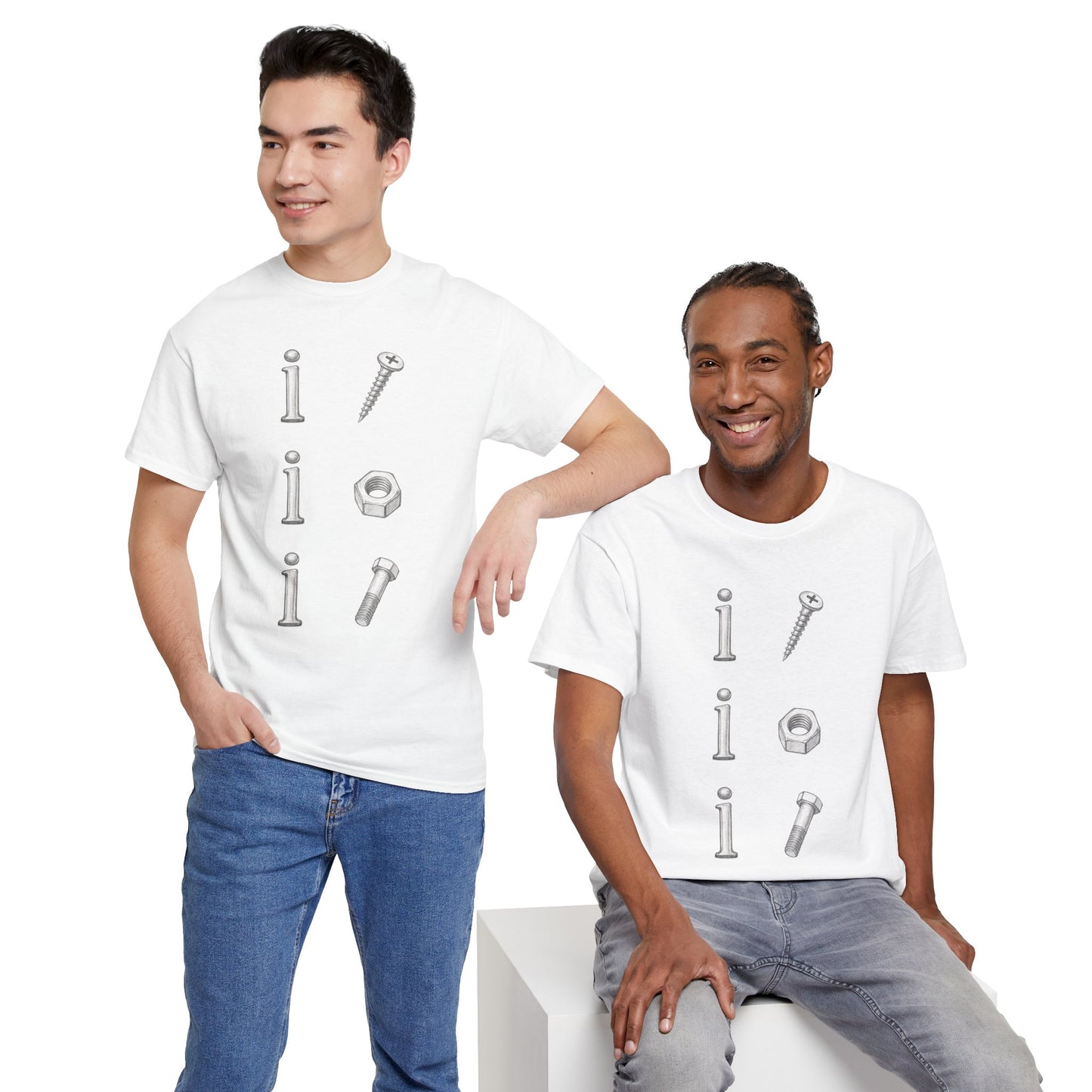 i screw, i nut, i bolt | Vintage Graphic T-shirt