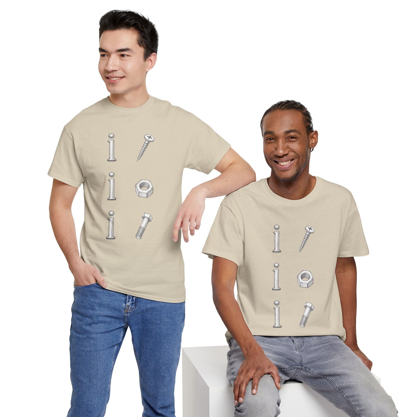 i screw, i nut, i bolt | Vintage Graphic T-shirt