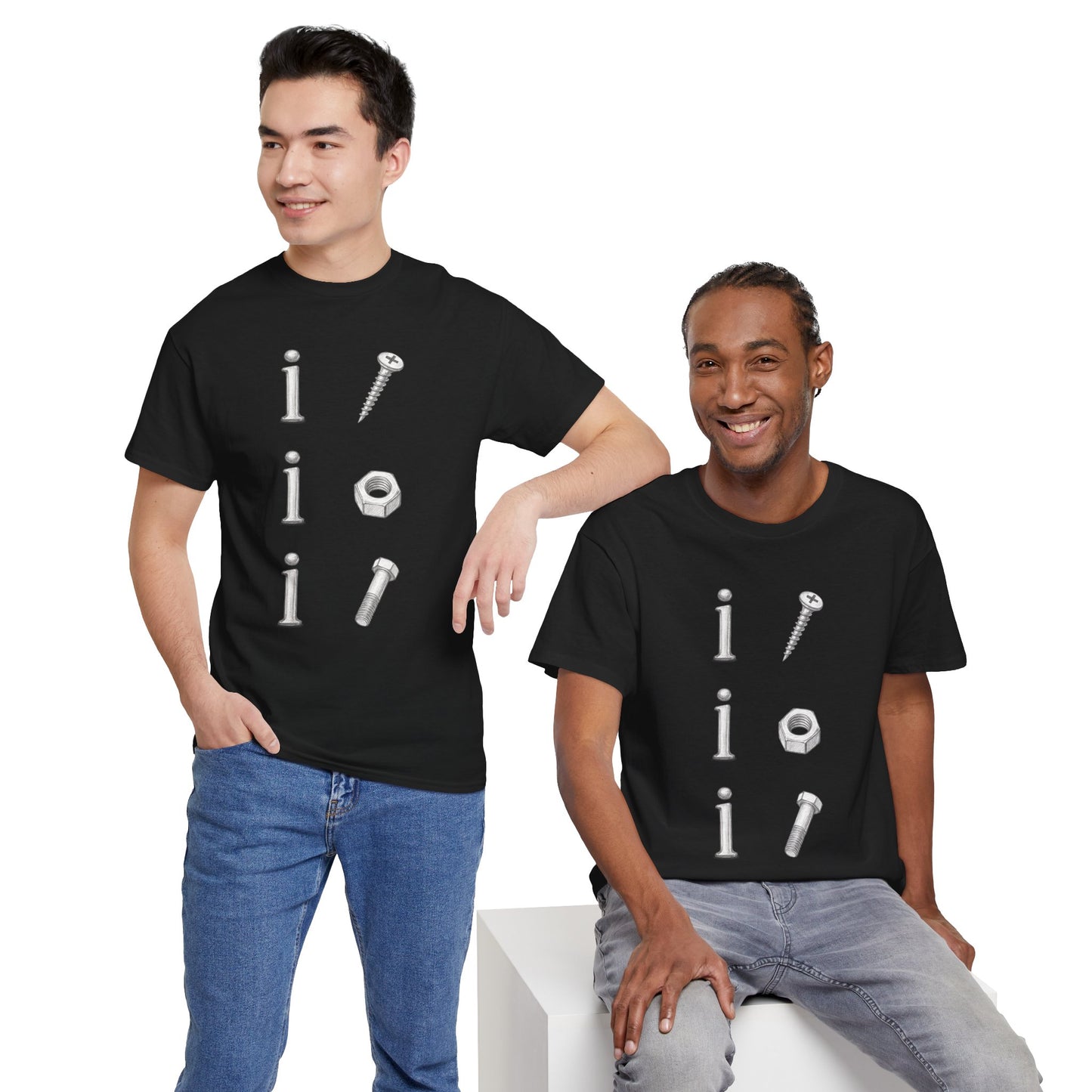 i screw, i nut, i bolt | Vintage Graphic T-shirt