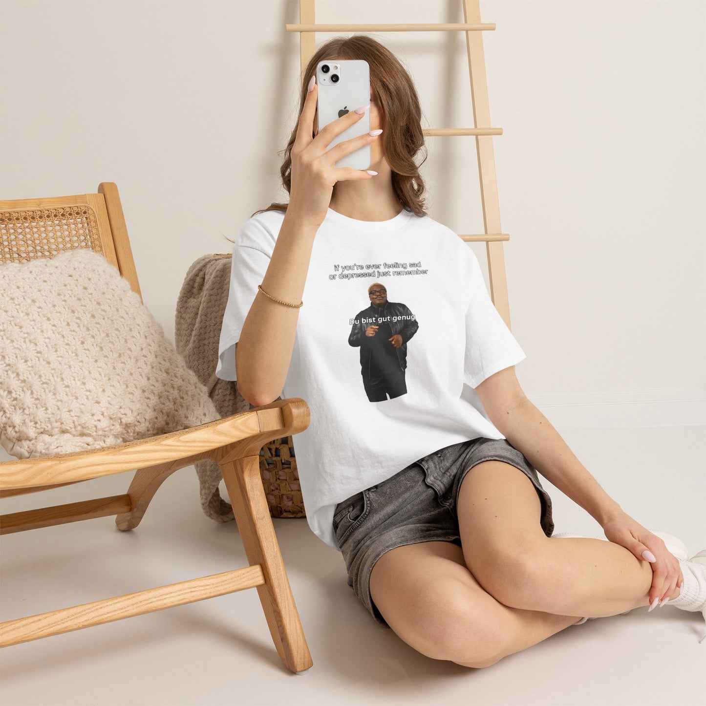 If you're feeling sad - Du bist gut genug | Vintage Graphic T-Shirt