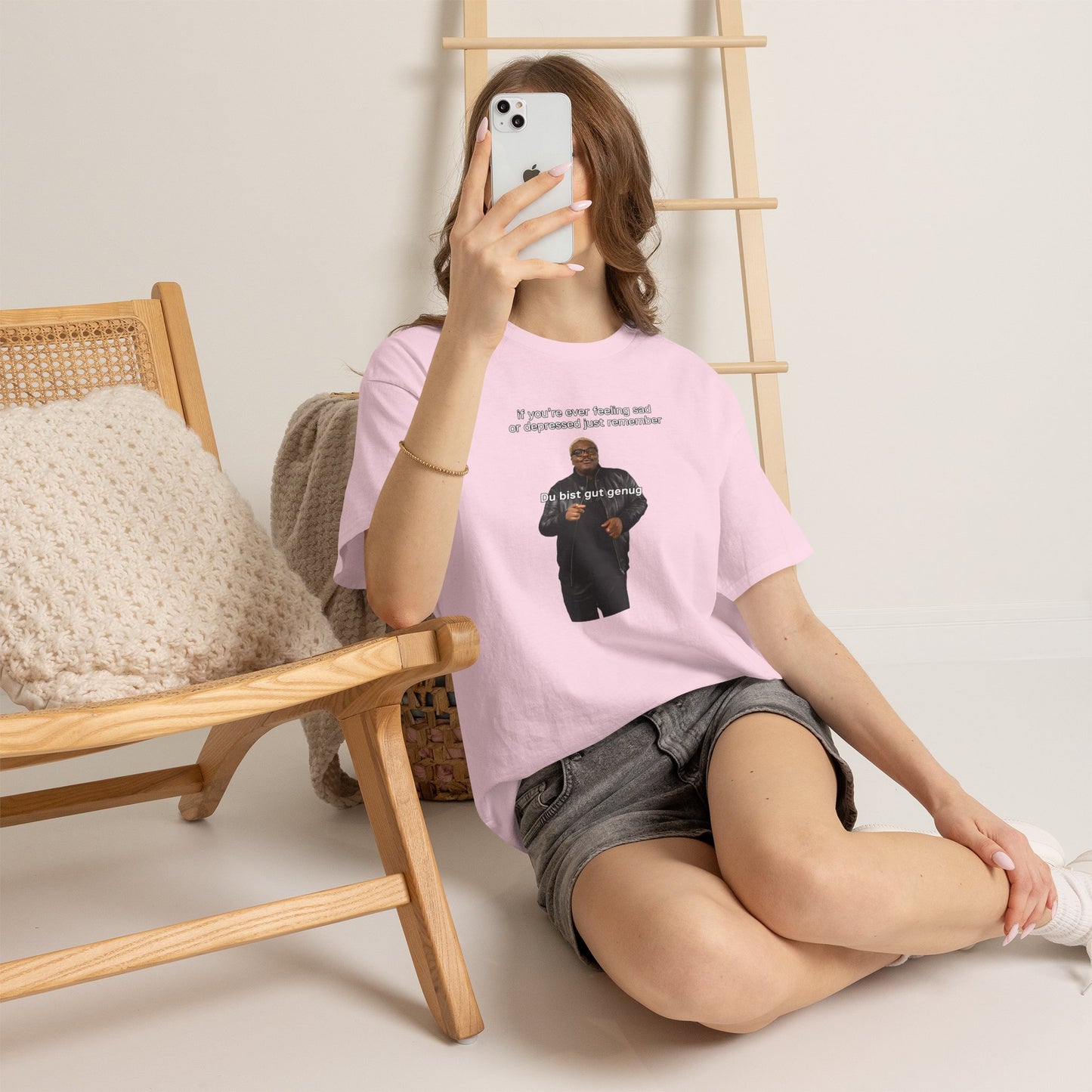 If you're feeling sad - Du bist gut genug | Vintage Graphic T-Shirt